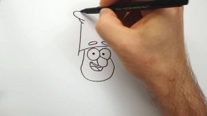 Как Нарисовать Гнома из Гравити Фолз - Рисуем персонажей Гравити Фолз поэтапно для начинающих