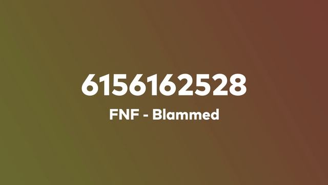 FNF - Blamed Roblox ID | Roblox Music ID смотреть онлайн