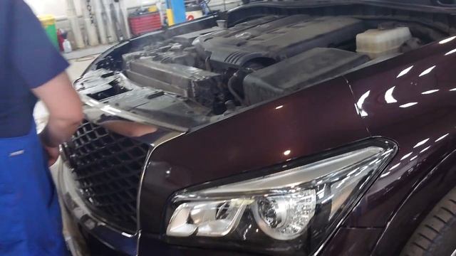 Мойка радиатора QX80 - сбивание наружной грязи. смотреть онлайн