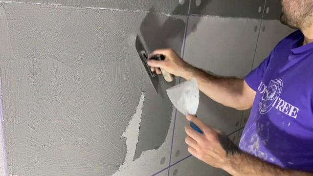 ДЕКОРАТИВНАЯ ШТУКАТУРКА ПОД БЕТОН С РАСШИВКОЙ И ЗАКЛЁПКАМИ смотреть онлайн