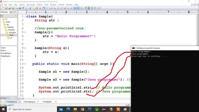 java constructor  | types of java constructor