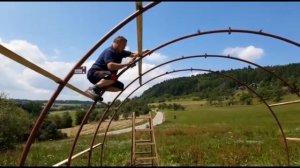 Ферма в Германии.Новое пастбище для гусей.