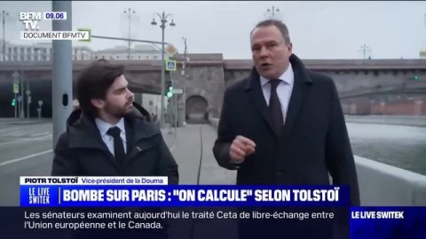 Полное интервью Петра Толстого французскому TV. Или от Великого до смешного — один шаг.:-)