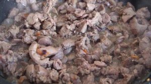 Салат из печени куриной