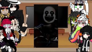 Upper moons + Muzan react to fnaf ||original||