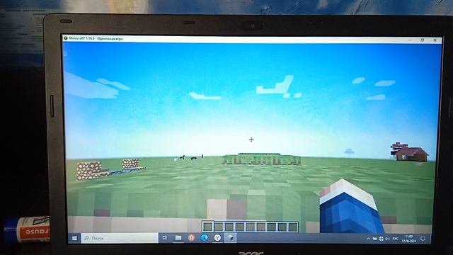 Прохожу спидран за полторы минуты в Minecraft