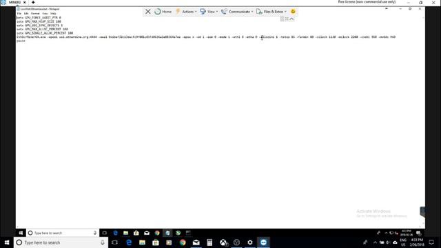 Ethereum Mining Rig Low Watt .Bat file setup