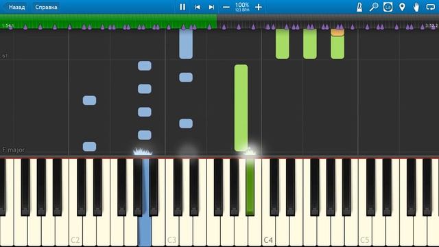Alekseev - Снов Осколки (на пианино Synthesia) смотреть онлайн