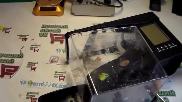 Настольный мини аквариум для рыбок с Alliexprese смотреть онлайн