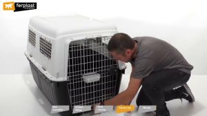 Сборка клетки-перевозки для собак Ferplast ATLAS 80 PROFESSIONAL