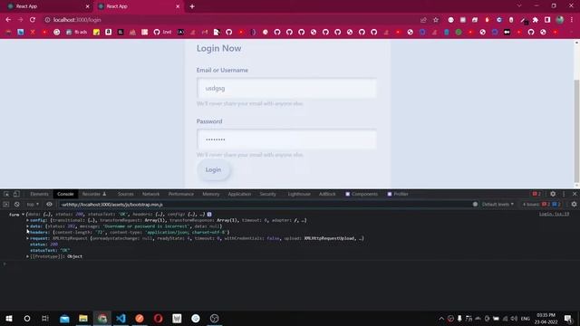 React App tutorial - Login api service call - using axios - Todo App tutorial in hindi #4