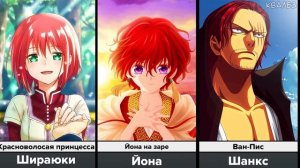 Аниме Персонажи с Красными волосами