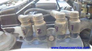 DAEWOO NUBIRA 1999-ENGINE 2.0L (DOHC), U20SED, CHECKING MISFIRE FROM COIL (DIS)