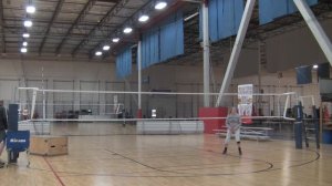 Shelbie Dobmeier 1017 setter workout with Setting Coach Sheri Sanders 2/1/16