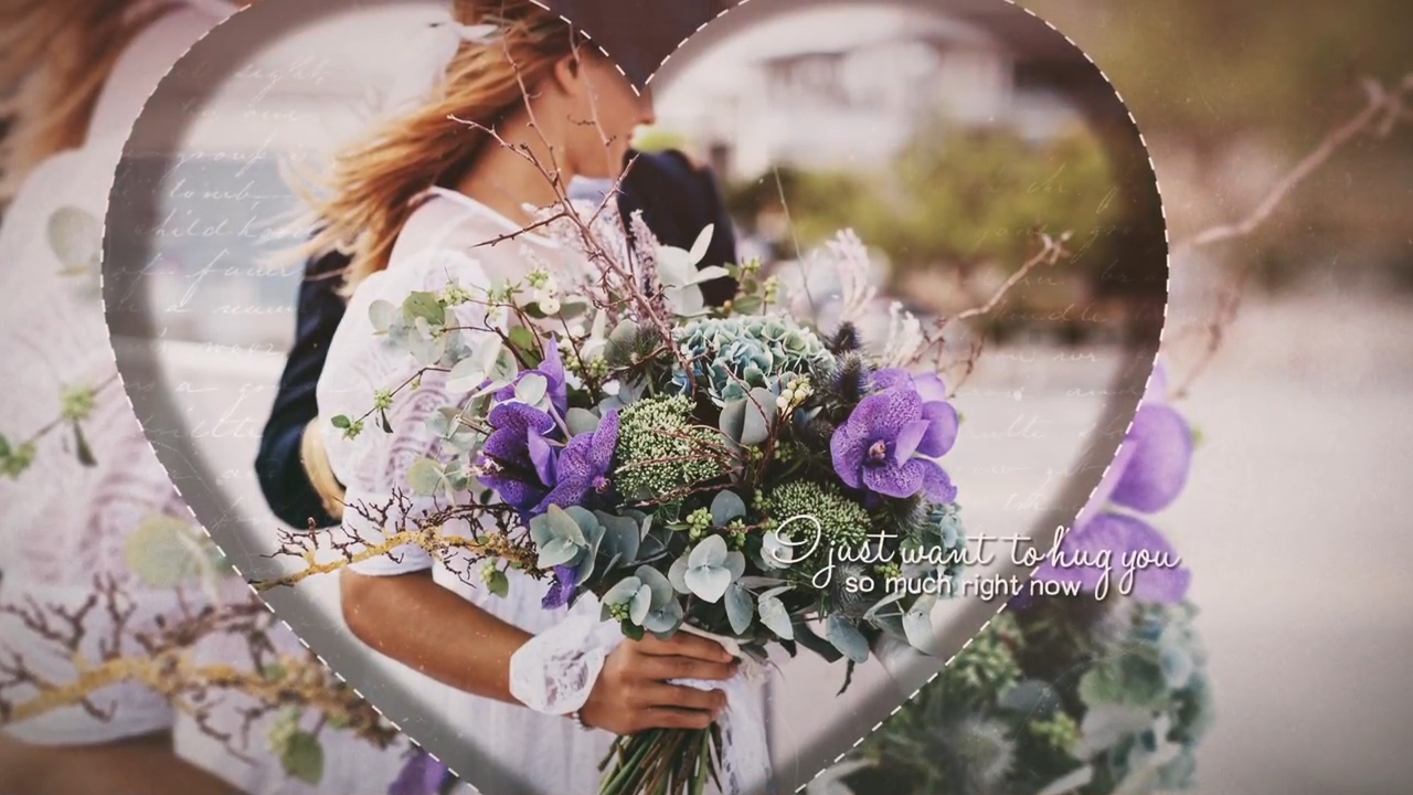 День Валентина Слайд-шоу фото в сердце Love Story Photo In The Heart