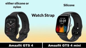 Amazfit GTS 4 vs Amazfit GTS 4 mini