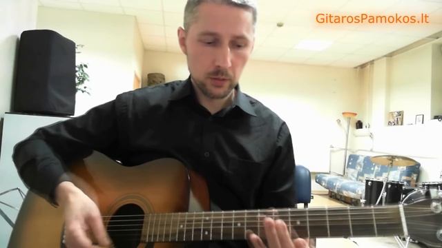 GitarosPamokos.lt - Pratimas pirštams stiprinti (gitaros pamoka) смотреть онлайн