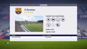 FIFA 18 CAMP NOU HOW TO CHANGE STADIUMS IN CAREER MODE