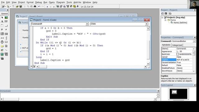 VB 6 Practical 9 Finding HCF GCD of two number смотреть онлайн
