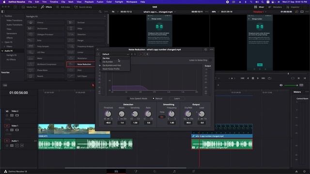 How to Remove Audio Background Noise in Davinci Resolve 18 смотреть онлайн