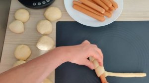 Сосиски в тесте с кунжутом. Тесто как пух! * sausages in dough