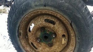 Автомобильный прицеп к мотоблоку за десять минут! Новые колеса на дон-1100