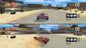 DISNEY PIXAR CARS MATER-NATIONAL PC GAMEPLAY - RADIATOR SPRINGS CIRCUIT - CANDICE VS DRAGON MCQUEEN