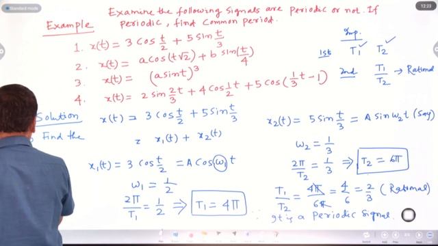 Digital signal processing, Numerical on continuous time Periodic and Aperiodic signal. Lacture-6