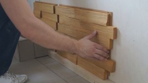 Как собирается стена из деревянных панелей?