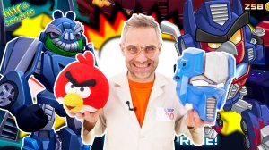 ANGRY BIRDS TRANSFORMERS: ДОКТОР ЗЛЮ и СВИНОТРОН играют - ПЕРЕЖИВАНИЯ Свинотрона! 13+