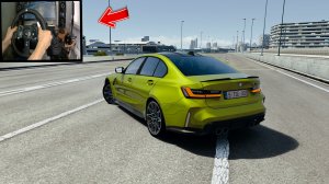 Тест Драйв BMW M3 Competition G80 разгон 0-315 - Assetto Corsa | Logitech g920