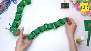 Paper caterpillar Moving paper TOYS  Easy paper crafts