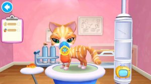 Лечим кошечку в игре ветеринар. Веселый мультик.