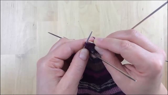 Как связать носки спицами. Мысок носка. Урок 5