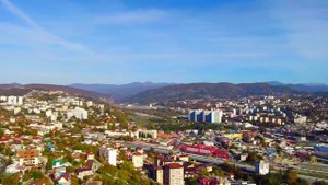 Город Сочи вид с высоты птичьего полёта прекрасный город Сочи