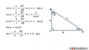 25  Синус, косинус и тангенс острого угла прямоугольного треугольника