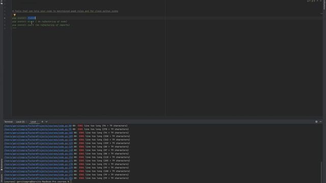 Refactoring python code Tool | Clean python code tool | Python Tips | Follow pep8 guidelines tools