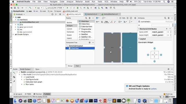 Android Kotlin WebView Tutorial смотреть онлайн
