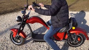 Электрический мотоцикл Skyboard Chooper 2000w обзор, тест и скорость.