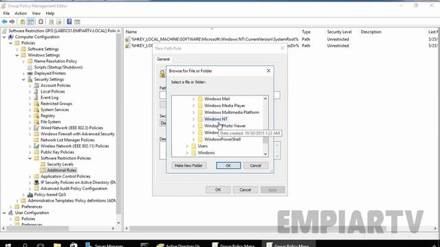 How to deploy Software Restriction Through Group policy смотреть онлайн