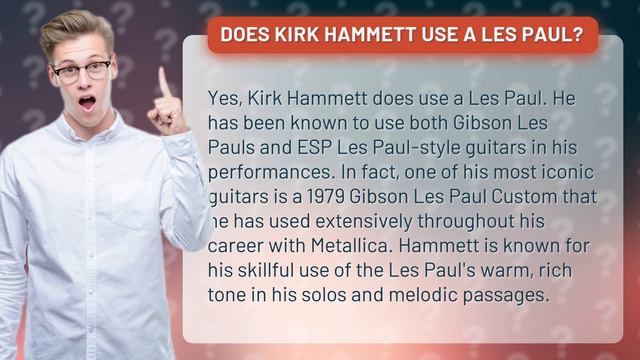 Does Kirk Hammett use a Les Paul? смотреть онлайн