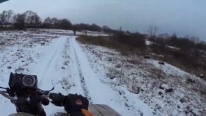 Собака напала на мотоциклиста