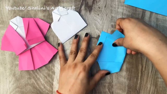 Origami School Uniform | Origami Skirt And Shirt | Origami Craft For Kids