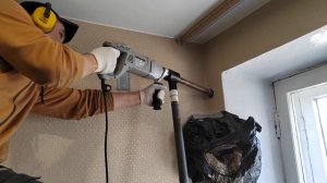 Бурения алмазной коронкой белый кирпич.
