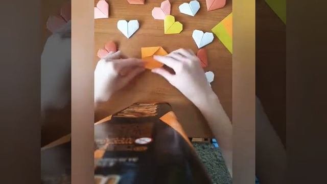 Оригами сердечко из бумаги, просто и легко