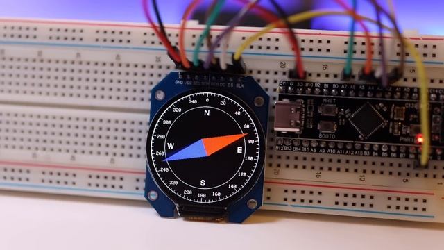 Круглый IPS-дисплей на контроллере GC9A01 смотреть онлайн