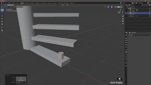 Blender 3d создание винтовой лестницы