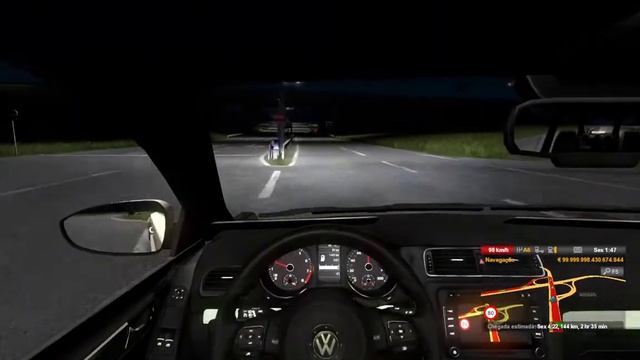 ETS 2 - JETTA ACELERANDO TUDO 180 KM/H | DETALHES DO CARRO | смотреть онлайн