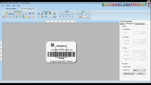 Understand how to generate barcode label using Code 128 SET B Barcode Font