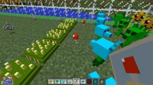 Plants vs. Zombies 2 Minecraft Mod - SNOW PEA & REPEATER